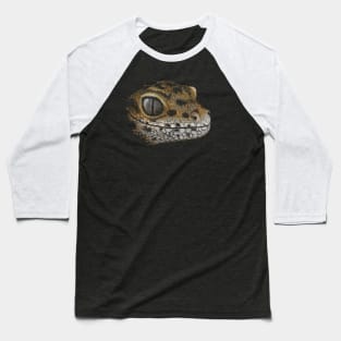 Artsy Lizard Drawing | Staring Leopard Gecko Baseball T-Shirt